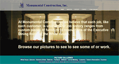 Desktop Screenshot of monumentalconstruction.com